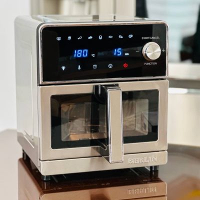 سرخ کن 8 لیتر دو المنت بدنه استیل برلین مدل BE-950