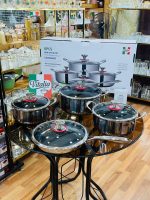 سرویس قابلمه 8 پارچه استیل برند ویتالیا