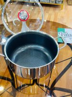 سرویس قابلمه 8 پارچه استیل برند ویتالیا - Image 3