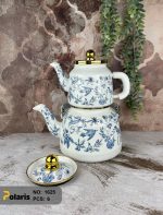 کتری و قوری لعابی طرحدار پلاریس - Image 2