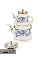 کتری و قوری لعابی طرحدار ترک پلاریس