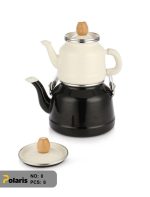 کتری و قوری لعابی ساده ترک پلاریس - Image 2