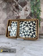 سینی کف صدفی مستطیل سه سایز - Image 7