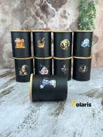 بانکه فلزی قهوه درب چوبی - Image 2