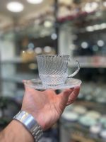 ست 6 عددی فنجان و نعلبكى طرح موج Deli - Image 2