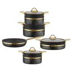 سرویس قابلمه 9 پارچه گرانیتی سنگ بریونی SLS-151 - Image 2