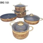 سرویس قابلمه 9 پارچه گرانیت بریونی مدل رویال استون RSBG-151 - Image 2