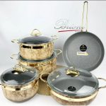 سرویس قابلمه 9 پارچه گرانیت بریونی مدل رویال استون RSBG-151