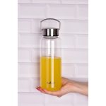 بطری شیشه ای استیل دسته دار یونیک - Image 3