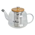 قوری پیرکس درب بامبو یونیک