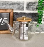 قوری پیرکس درب بامبو یونیک - Image 2