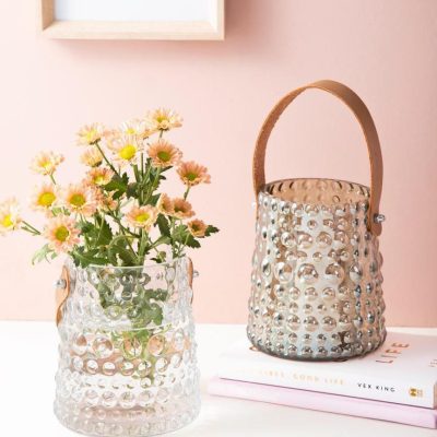 گلدان وانیا دسته چرمی دنیز