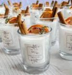 شمع با تزیین میوه خشک و گل خشک - Image 4