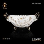 کشکول میوه خوری سایز بزرگ گلدکیش طرح نیاتوس