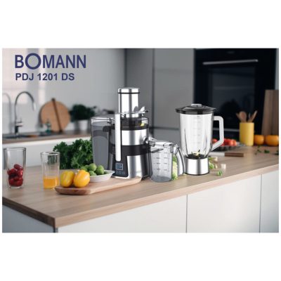 آبمیوه گیری 2 کاره حرفه ای بومن مدل PDJ-1201-DS