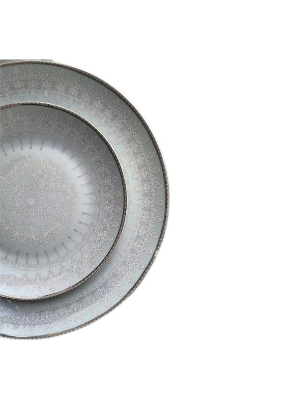 created by Background Eraser سرویس چینی لورین 128 پارچه ماگارا طلایی - Image 1