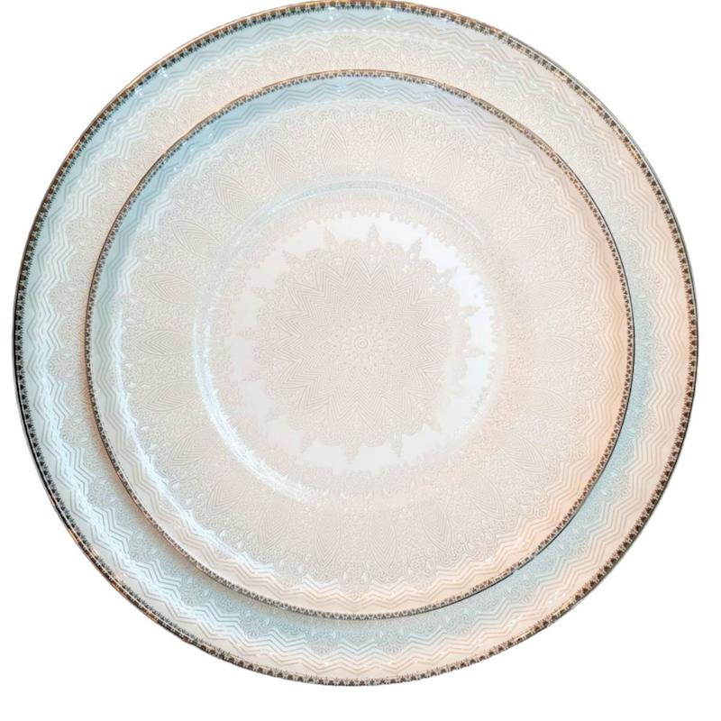 6257d29868c37ba9f7ea1b7c4f1d84f5 سرویس چینی 128 پارچه لورین آرنیا صدفی پلاتین - Image 1