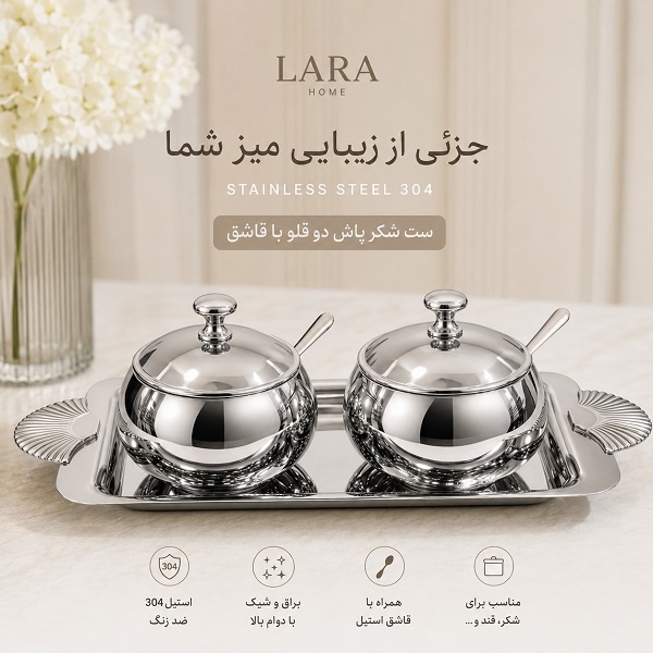 D58B4C1D-F475-4D69-9B0C-A4061F279E5C.png ست پذیرای جا شکری قاشق دار استیل - Image 1