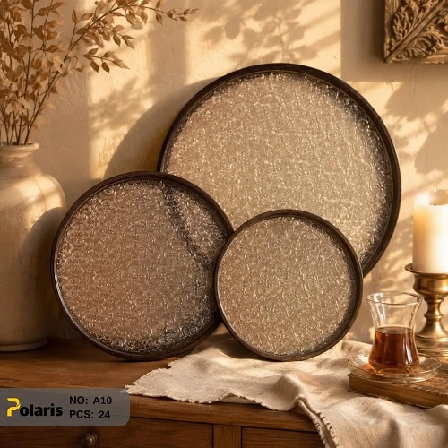 سینی کف اکرلیک A10 سینی چوبی کف اکریلیک کد A10 پلاریس - Image 1